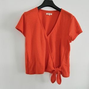 Madwell tie front top